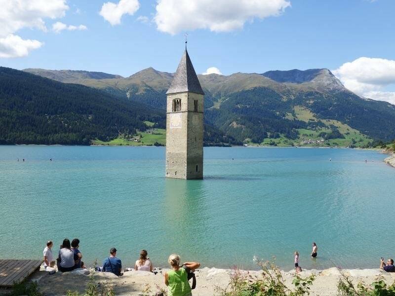 Kirchturm im Reschensee