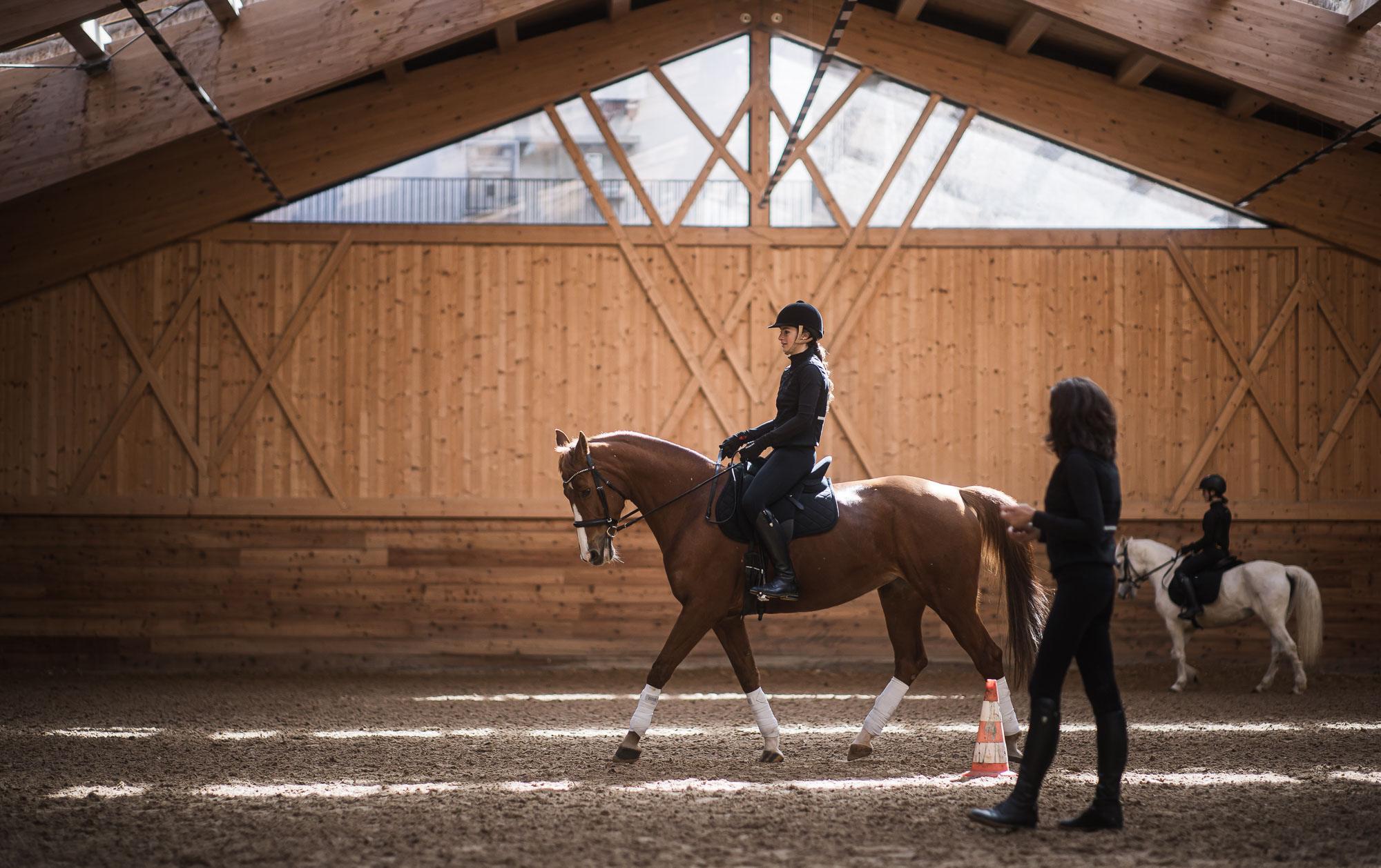 In-house riding stable