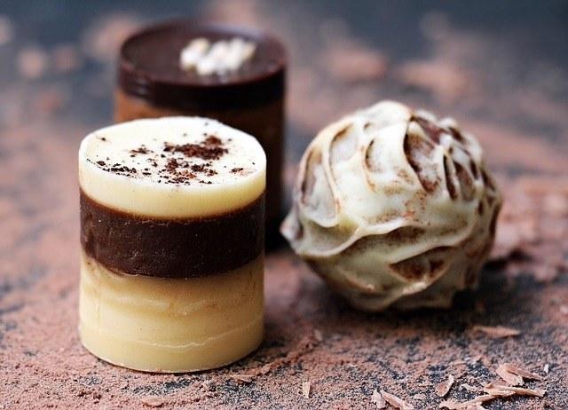 Pralinengruß bei Ankunft