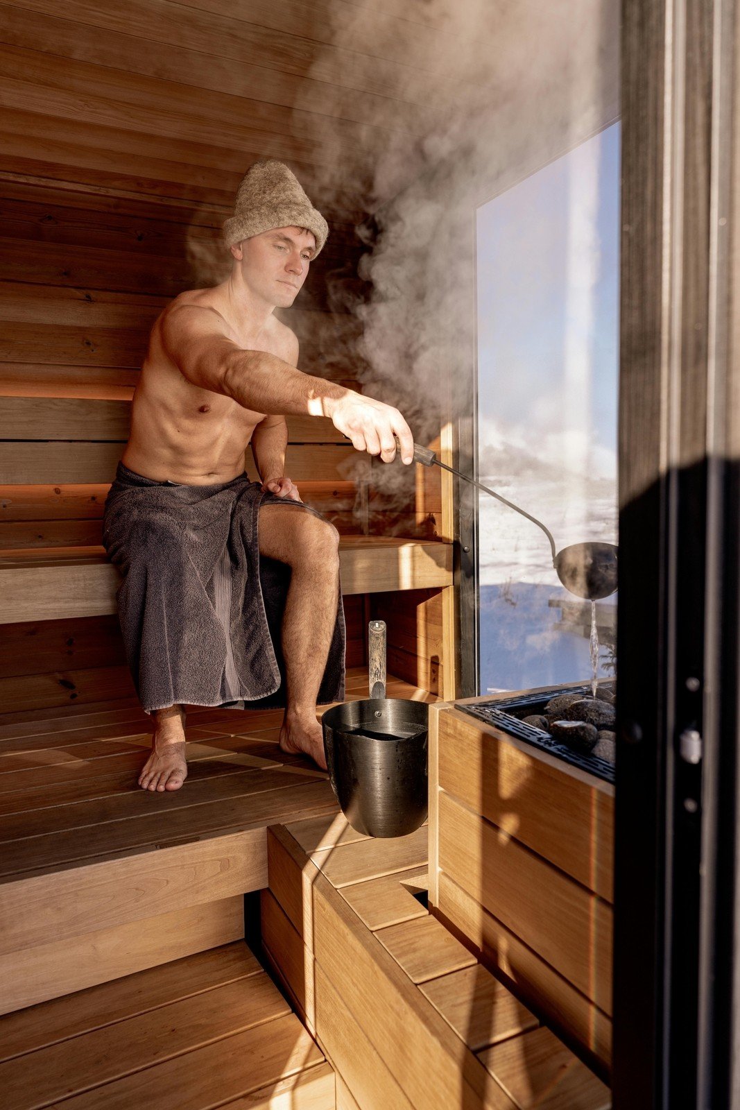 Gingerbread infusion: Christmas relaxation in the sauna