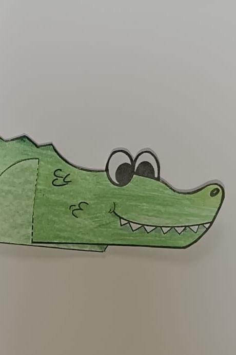Krokodil basteln